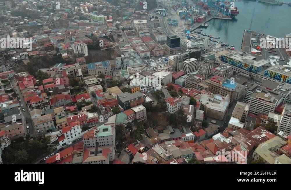 Aerial orbit of Baburizza Palace, Yugoslavian Walk and El Peral ...