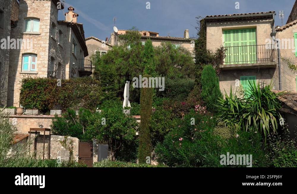 Image showcasing Medieval fortified village of Saint-Paul-de-Vence Stock Video Footage ...