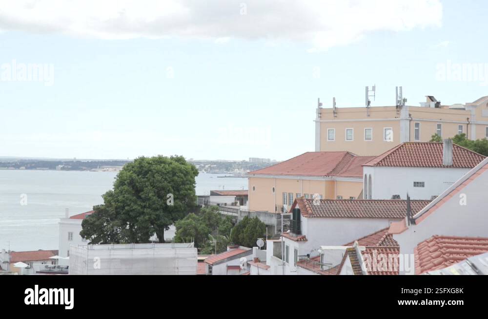 Photo inspiration: Visual Reference: A Viewpoint In Lisbon Portugal Overlooking The Tagus River And