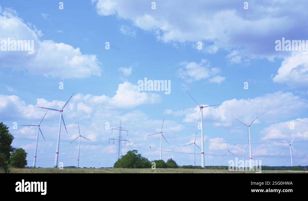 Wind turbines on barren Stock Videos & Footage - HD and 4K Video Clips ...