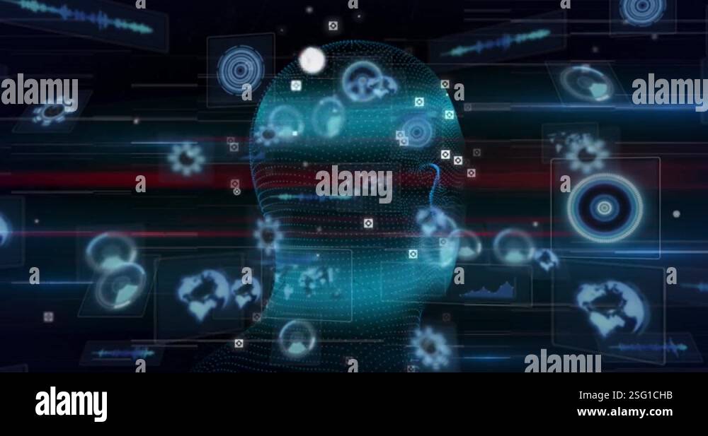 Animation data processing digital human Stock Videos & Footage - HD and ...