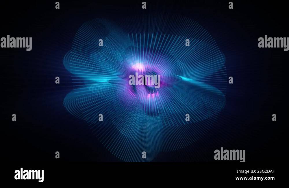 Abstract background 3D animation shiny futuristic object transforming ...