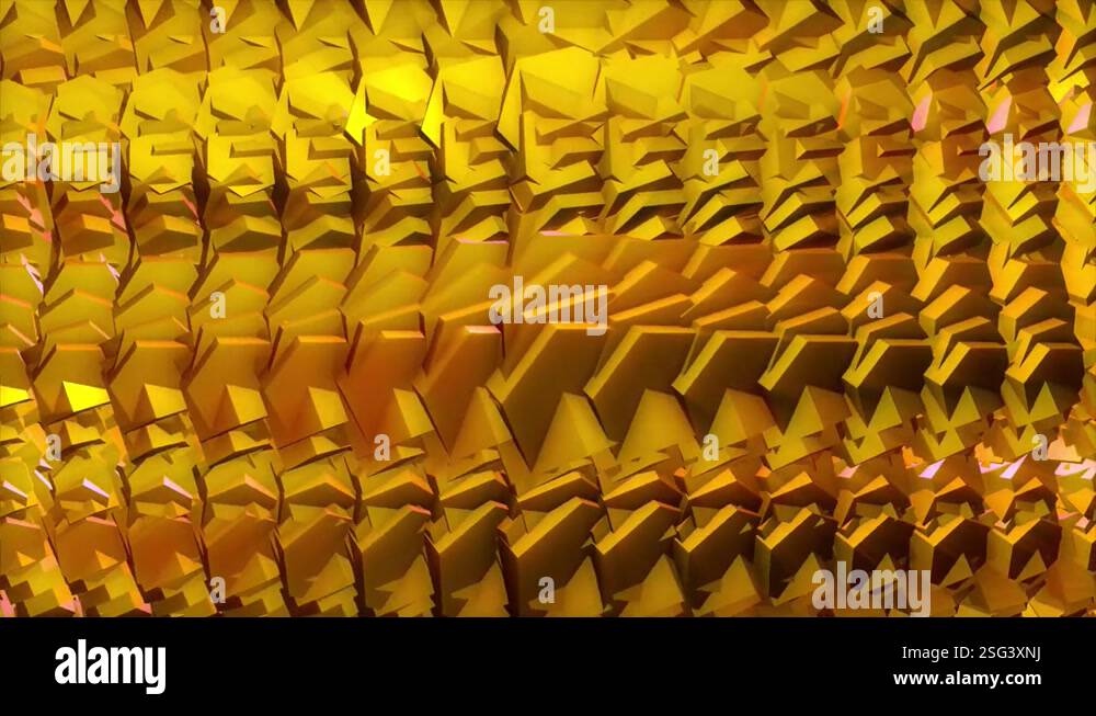 Abstract background 3D animation shiny futuristic object transforming ...
