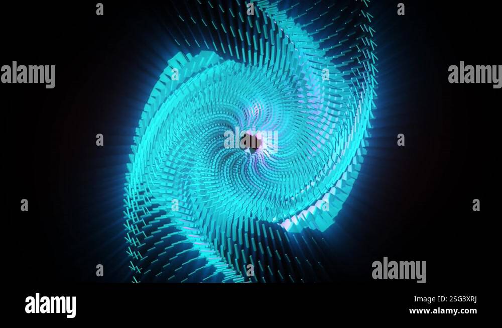 Abstract background 3D animation shiny futuristic object transforming ...