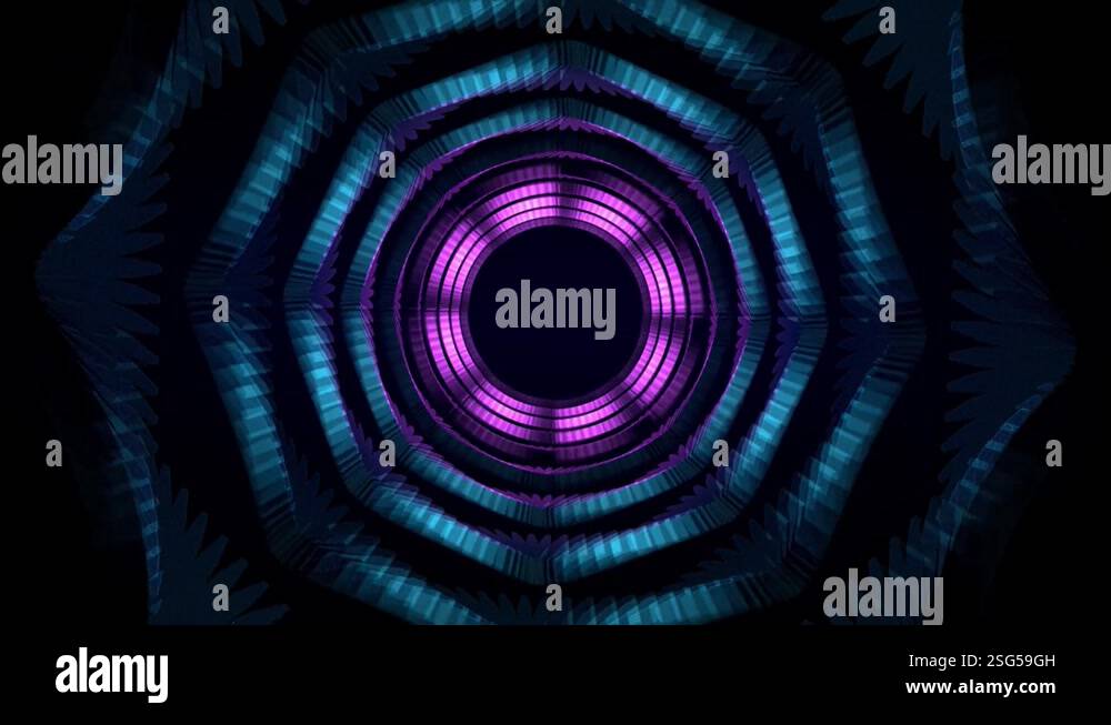 Abstract background 3D animation shiny futuristic object transforming ...