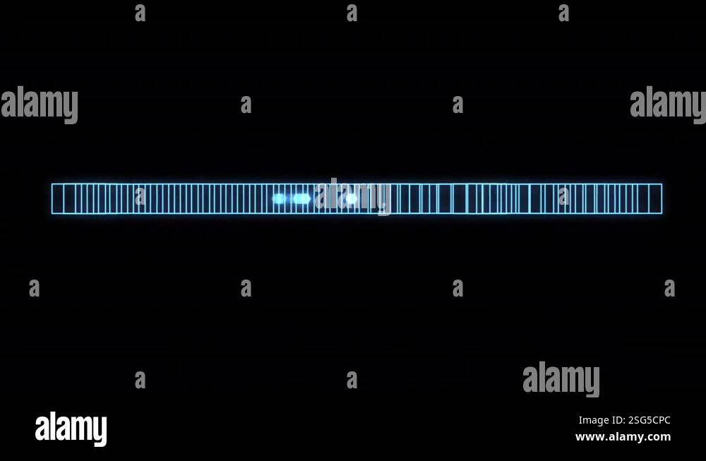 Progress Bar Loading Rectangle Gird S Blue Loop Animation Background ...
