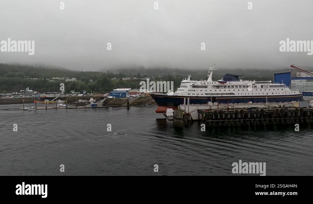 Ketchikan Alaska ferry maintenance dry docks fast 4K Stock Video ...