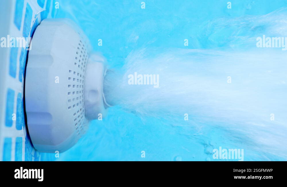 Working of underwater discharge nozzle filtration system. Transparent ...