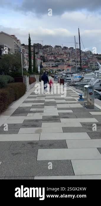 Lustica Bay, Montenegro - January 5, 2025: Architecture and luxury