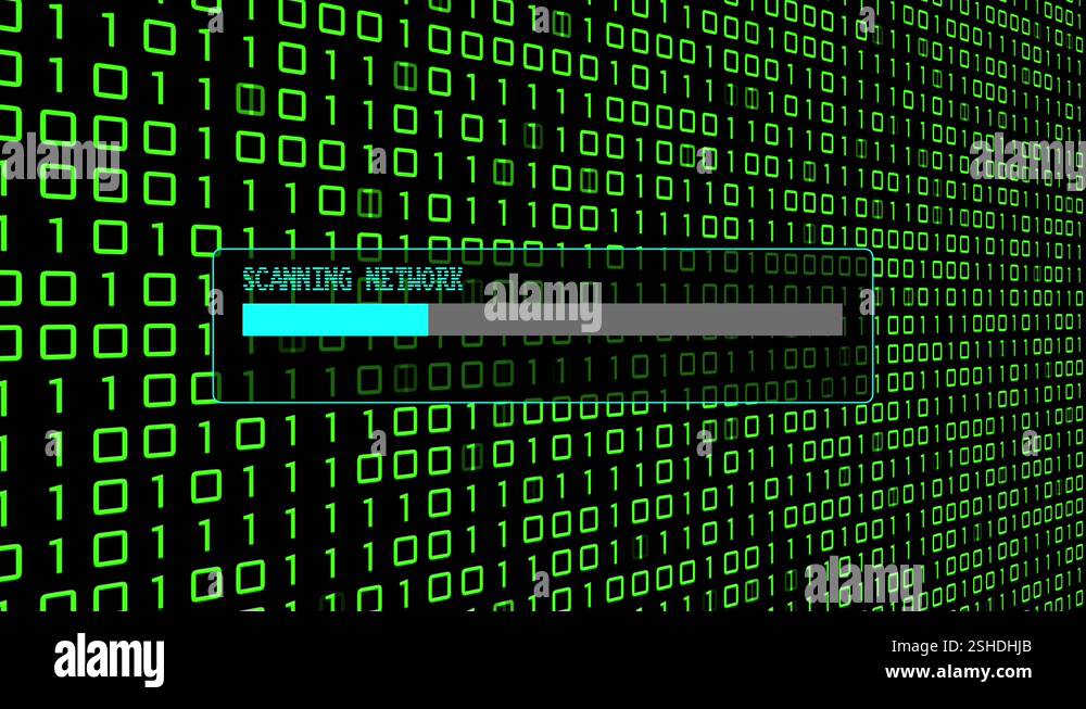 CYBER SECURITY Secure Firewall Antivirus Alert Protection Binary Code ...