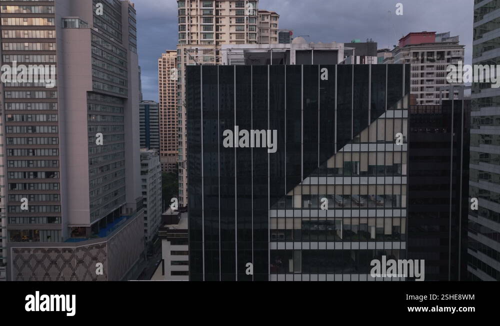 High-Rise Buildings In The Makati Business District In Manila Stock ...