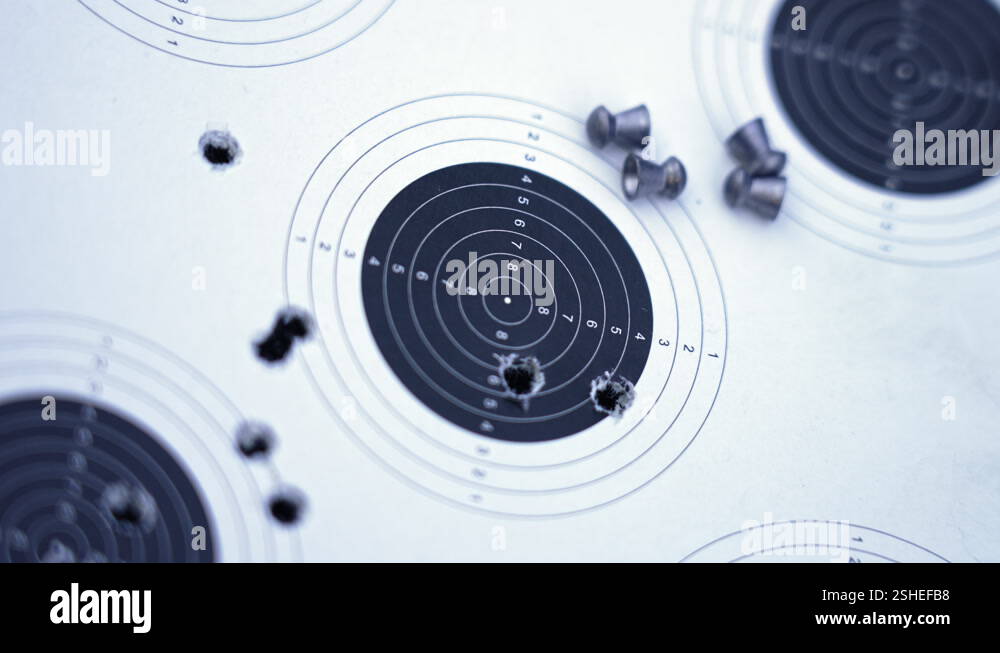 Grouping hits on the target. Proper trigger technique training. Slow ...