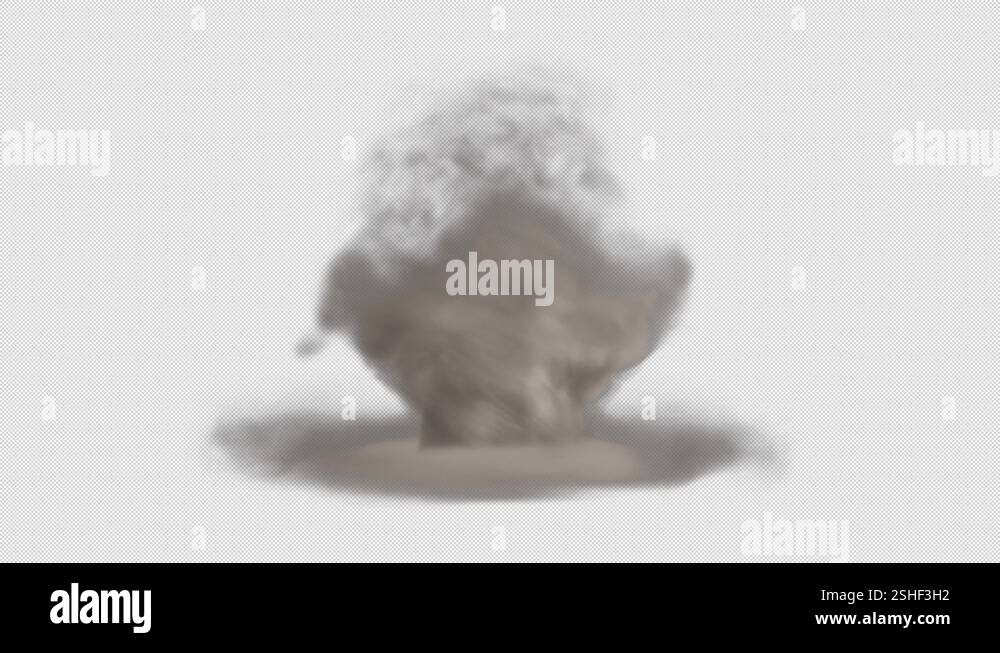 Air vortex dragging dust. Realistic Natural Tornado Effect. VFX element ...