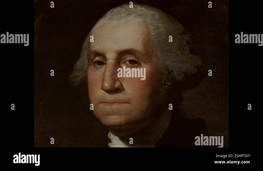 George washington portrait painting Stock Videos & Footage - HD and 4K ...