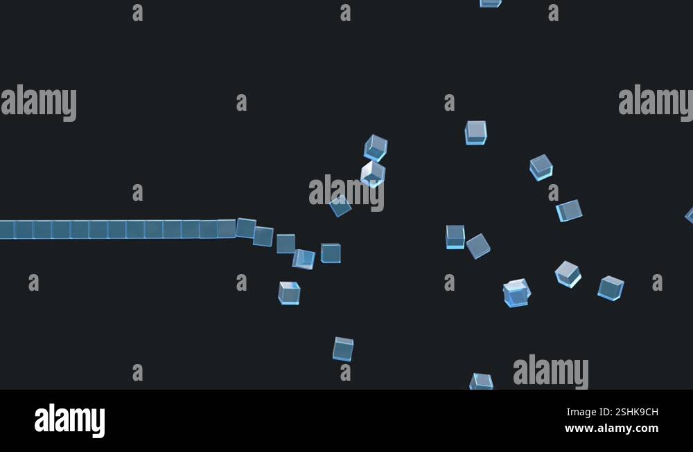 block chain is falling apart Stock Video Footage - Alamy