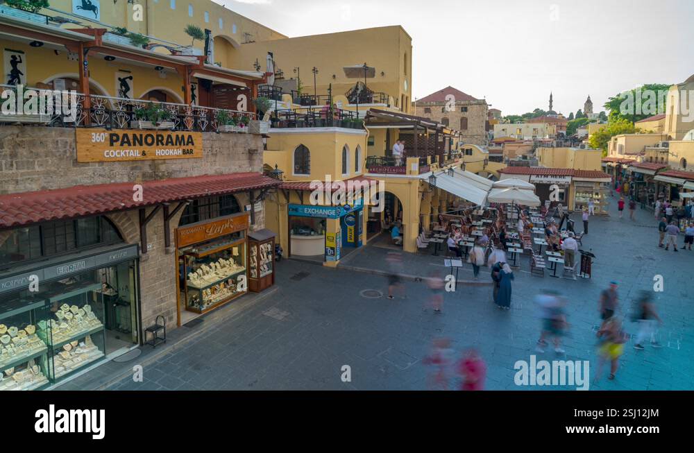 Hippocrates Square, Old Rhodes Town, Rhodes, UNESCO World Heritage Site ...