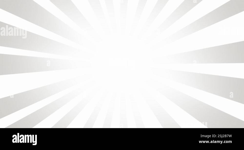 Bright white color sun glowing with spinning rays, animation concept ...