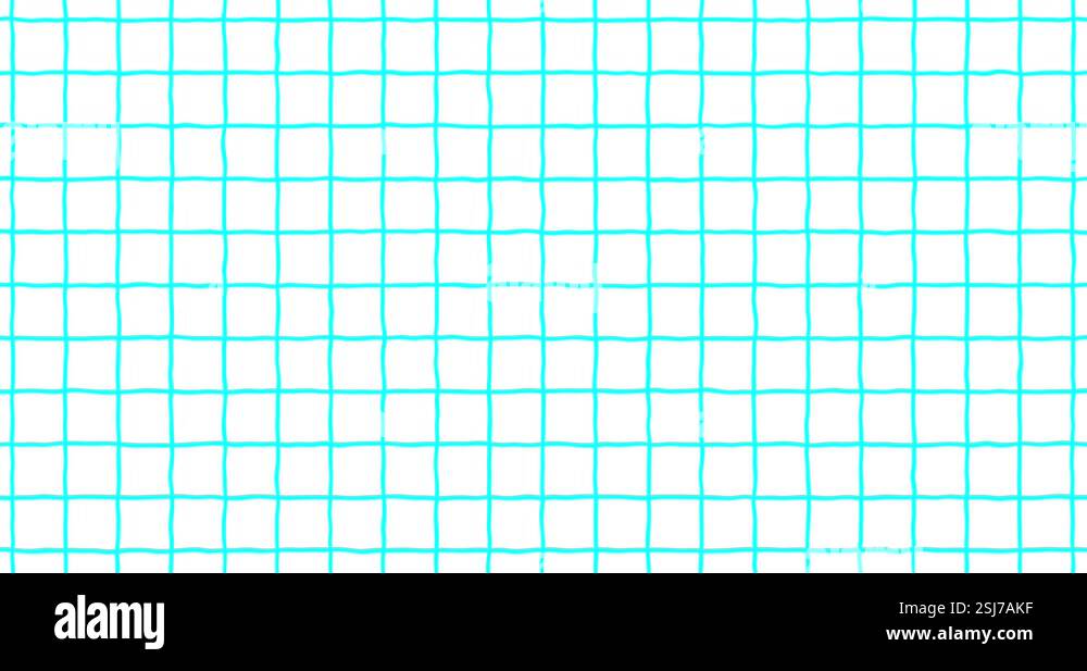 Exercise book grid big smooth generated blue on white Stock Video ...