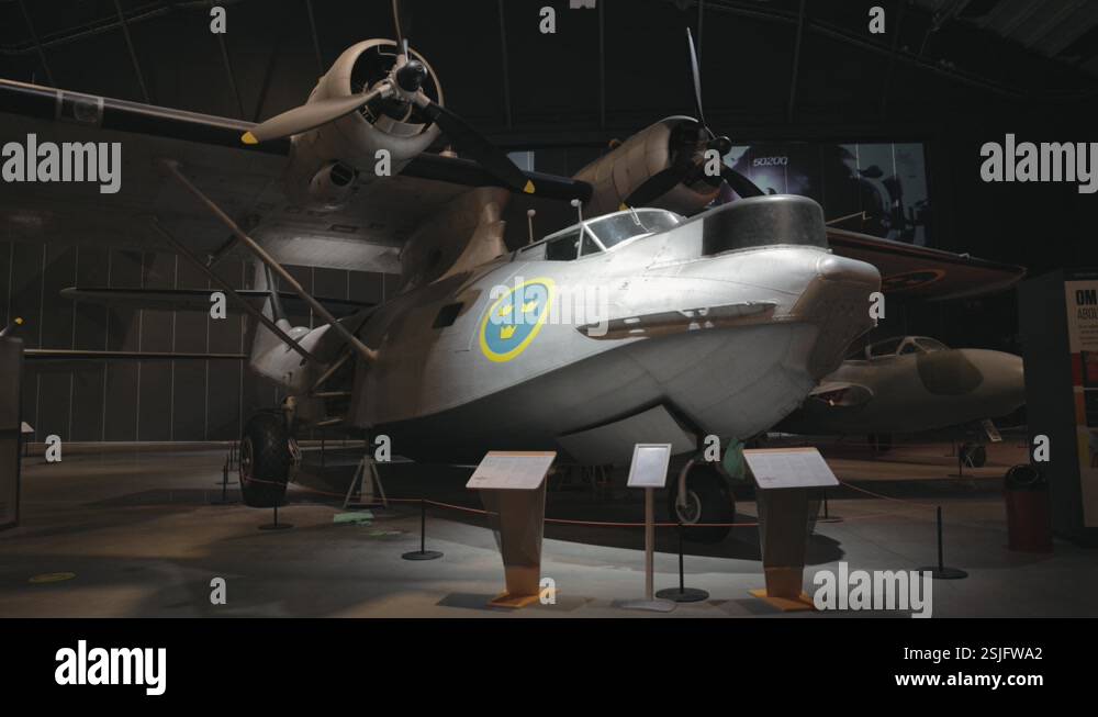 Consolidated PBY-5A Catalina Seaplane In Swedish Air Force Museum In ...