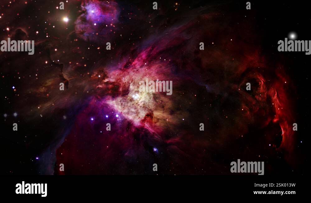 Red nebula floating in space Stock Videos & Footage - HD and 4K Video ...