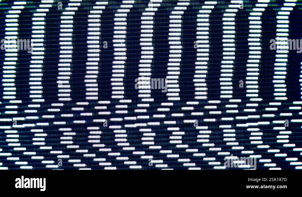 Tv Intereference Television interference on screen. A flickering, analog TV signal. VHS ...
