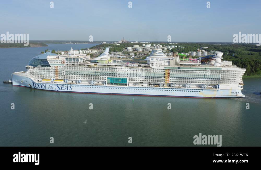 Worlds Largest Cruise Ship Icon Of The Seas Departing For Sea Trials