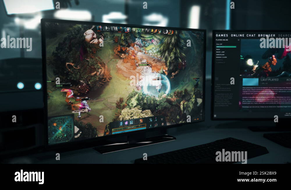 Playing Challenging Online Mode Match In Fantasy MOBA PC Video Game ...