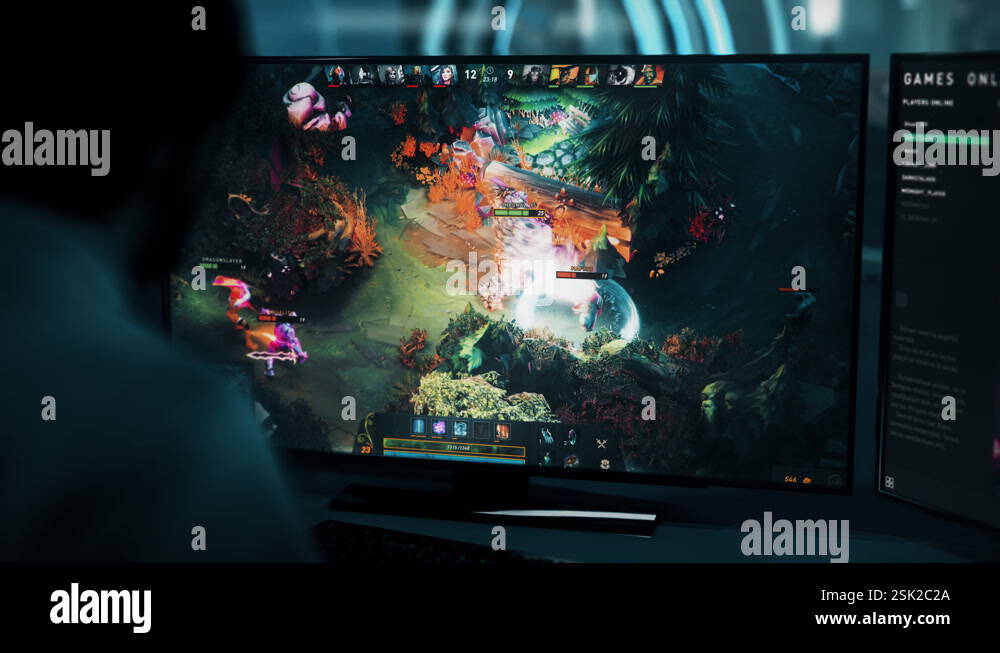 Player Achieves Victory In Battle Arena Computer Game By Destroying ...