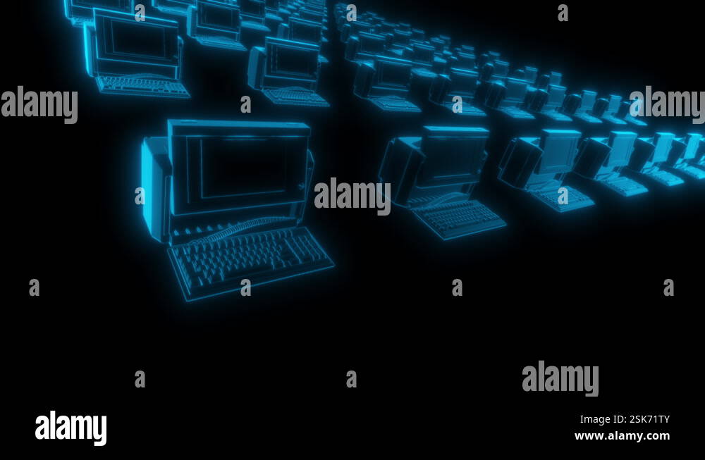 Spawn Computers Infinite Symmetrical Rows of Holographic Computers Spawning from Single ...