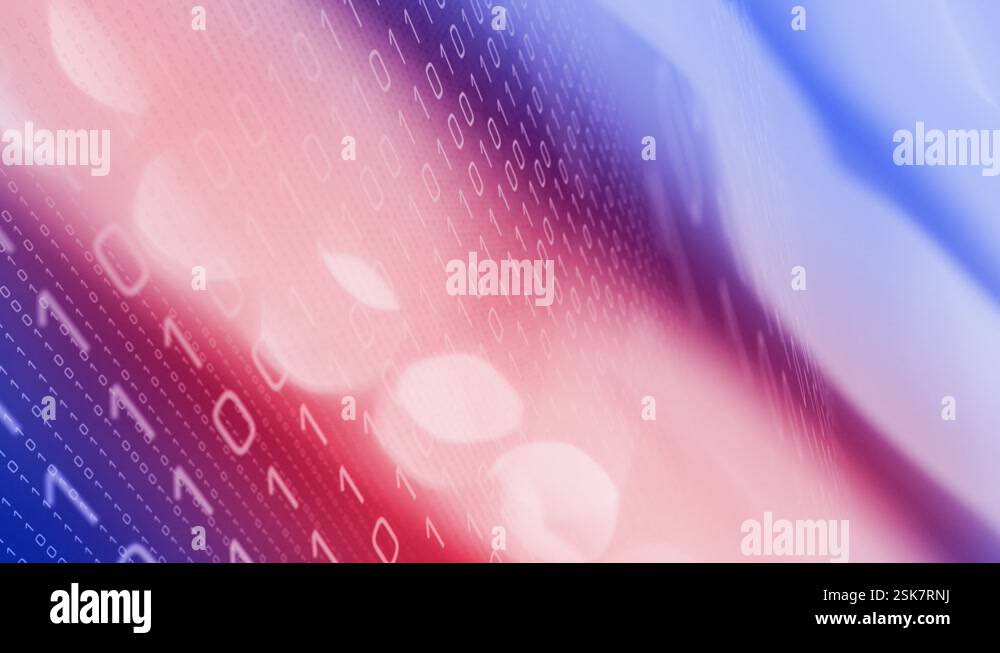Data transfer in motion binary code animation for software development ...