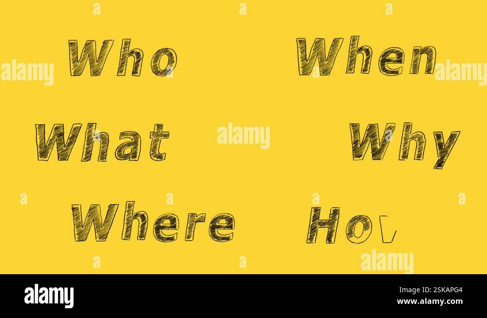 What, Where, Who, Why, When, How Stock Video Footage - Alamy