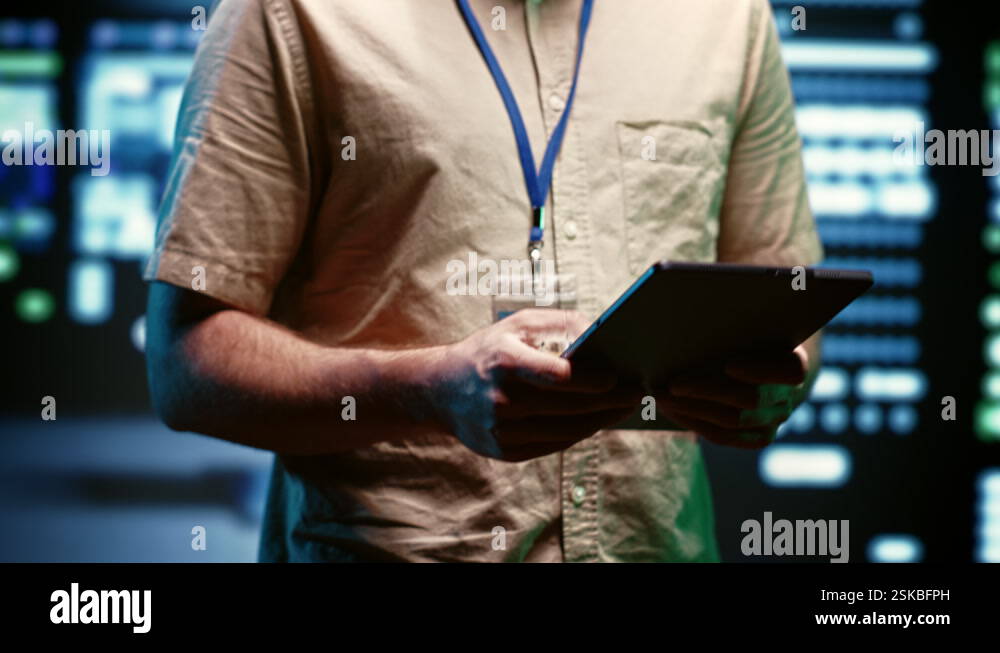 Servers analyzing data generated by AI Stock Video Footage - Alamy