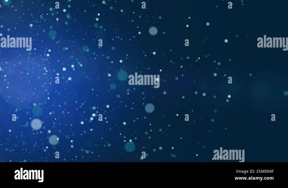Animated particles flying from left to right on blue background - CGI ...