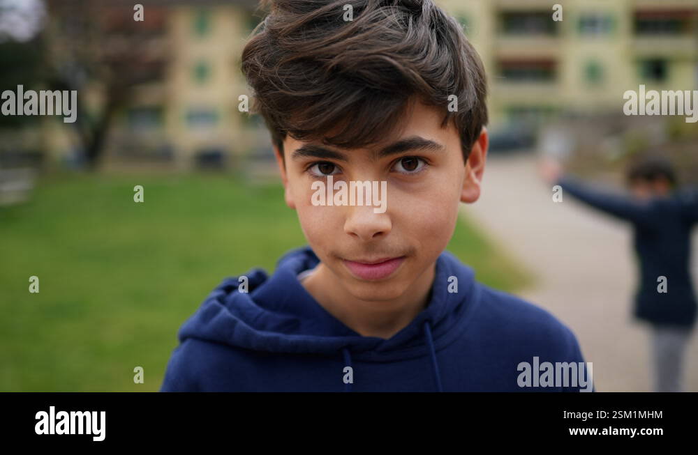 Portrait happy preteen boy standing Stock Videos & Footage - HD and 4K ...
