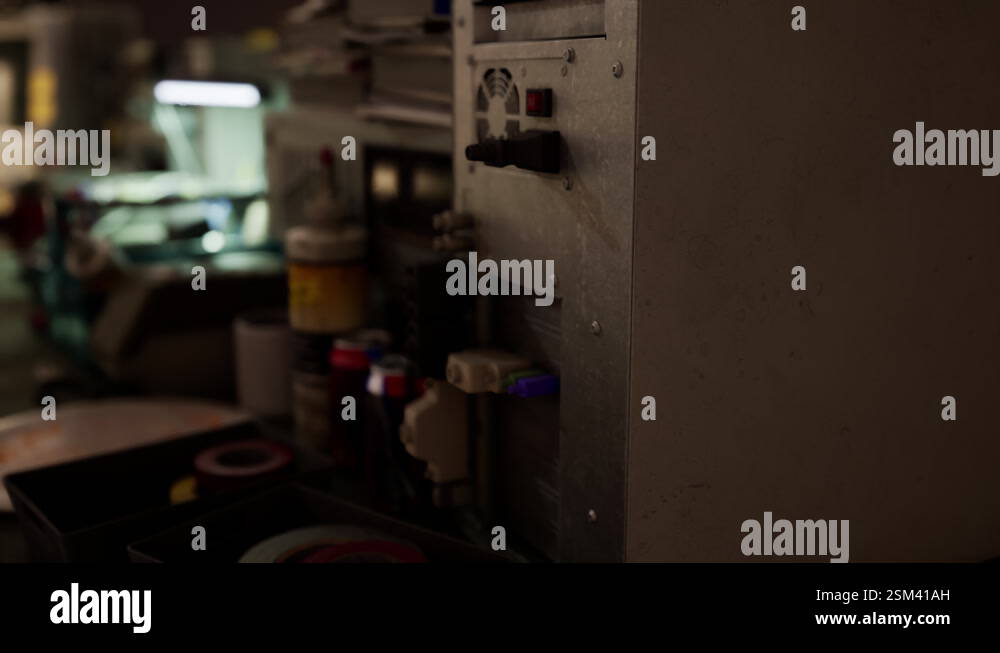 Old computers from the 80s in an abandoned computing center Stock Video ...