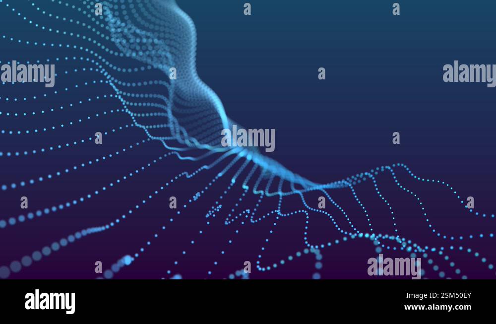 Wave dot matrix of dancing sine waves Stock Video Footage - Alamy