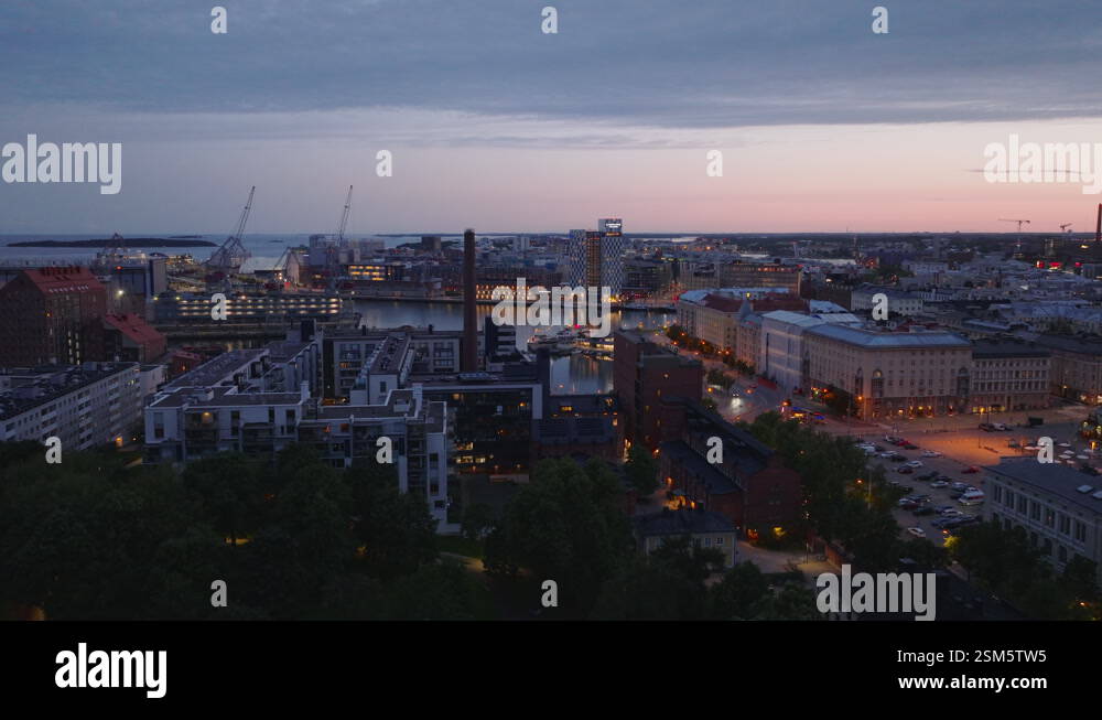 Fly around modern town development in former docks. Changing usage of ...