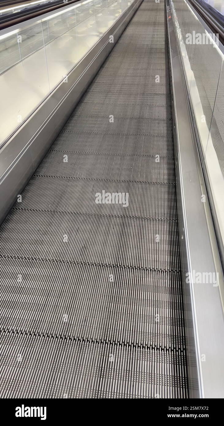 Automated Ramp at Airport or Train Station Boarding Area Stock Video ...