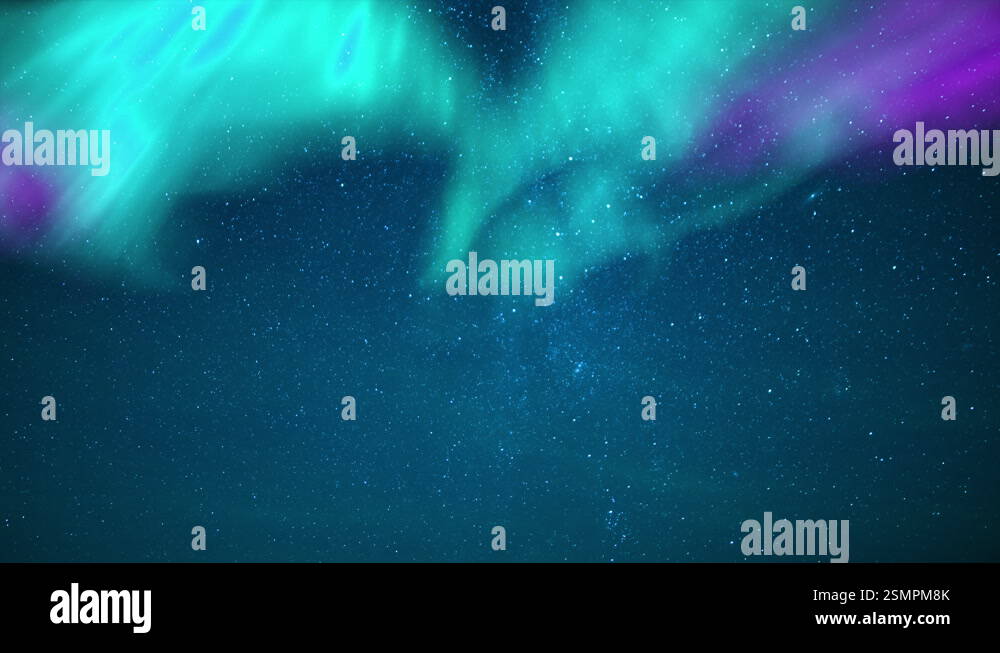 Aurora and Polaris North Star with Shooting Stars Milky Way Time Lapse ...
