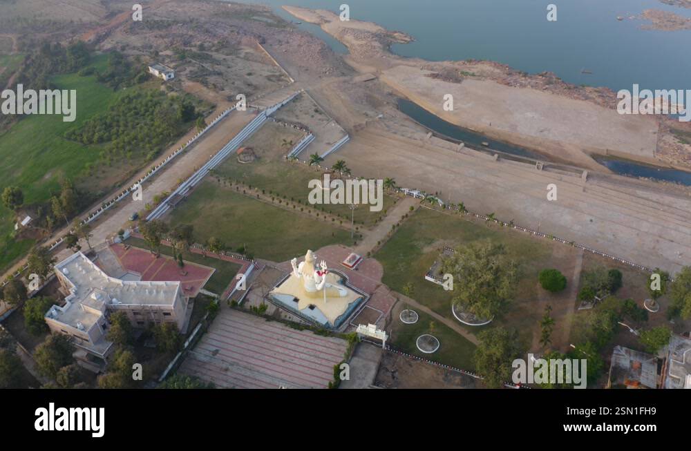 India Madhya Pradesh Budani Aanwali Ghat Aerial Stock Video Footage - Alamy