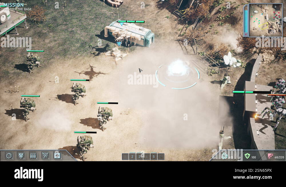 Military Forces Fight Against Alien Monsters In Strategy Battle Digital ...