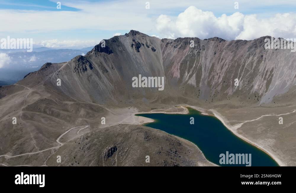 Laguna del Sol inside Toluca Volcano (Nevado de Toluca) crater in ...