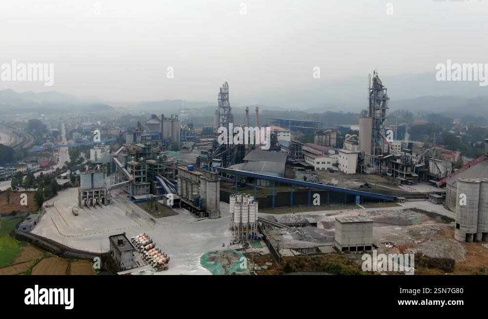 Chemical Industrial Factory Smoke stack. Petrochemical plant, Oil and ...