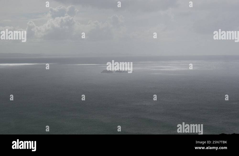 Nguthungulli Julian Rocks Nature Reserve in Byron Bay Australia, cloudy ...