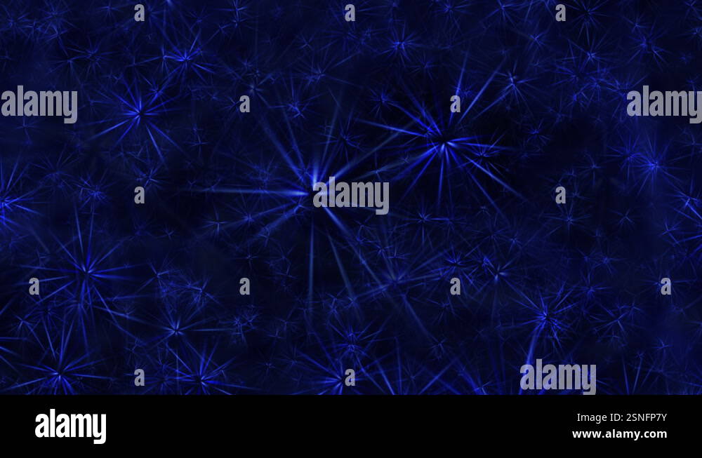 VJ Loop glow blue particles animation on black abstract background ...