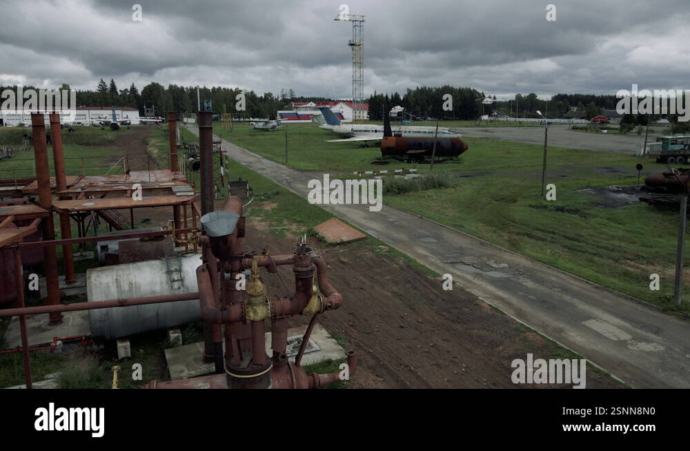 Resuce Base drone flight, over the MCHS training base, rescue base.summer oblon day ...