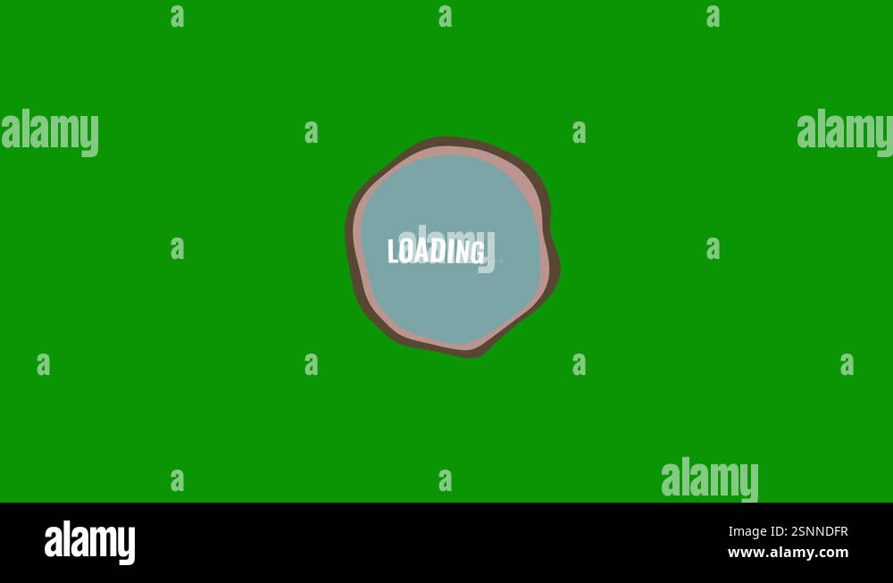Minimalist Loading Loop Animation on green screen for Creative ...