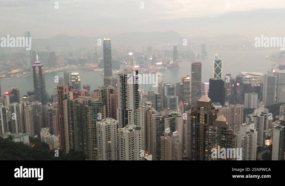 Hong Kong skyline at twilight, symbolizing the clarity that emerges as teams advance through the GHSA football bracket