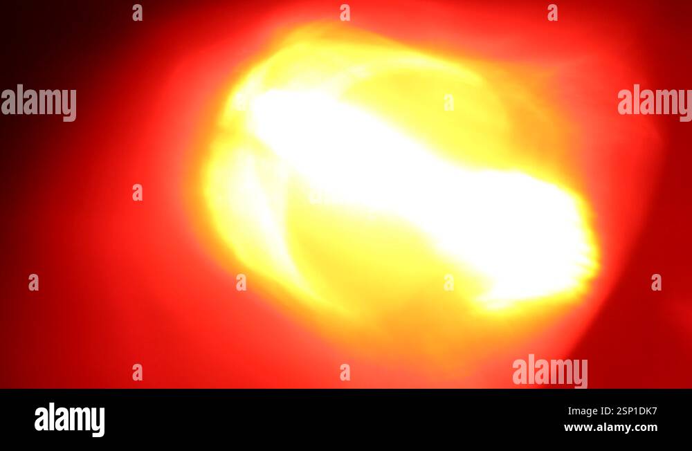 Flashing red LED emergency light at night Stock Video Footage - Alamy
