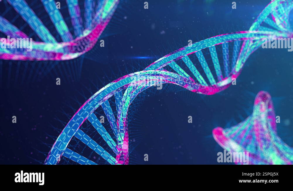 Design concept DNA strands molecule structure science chemistry ...